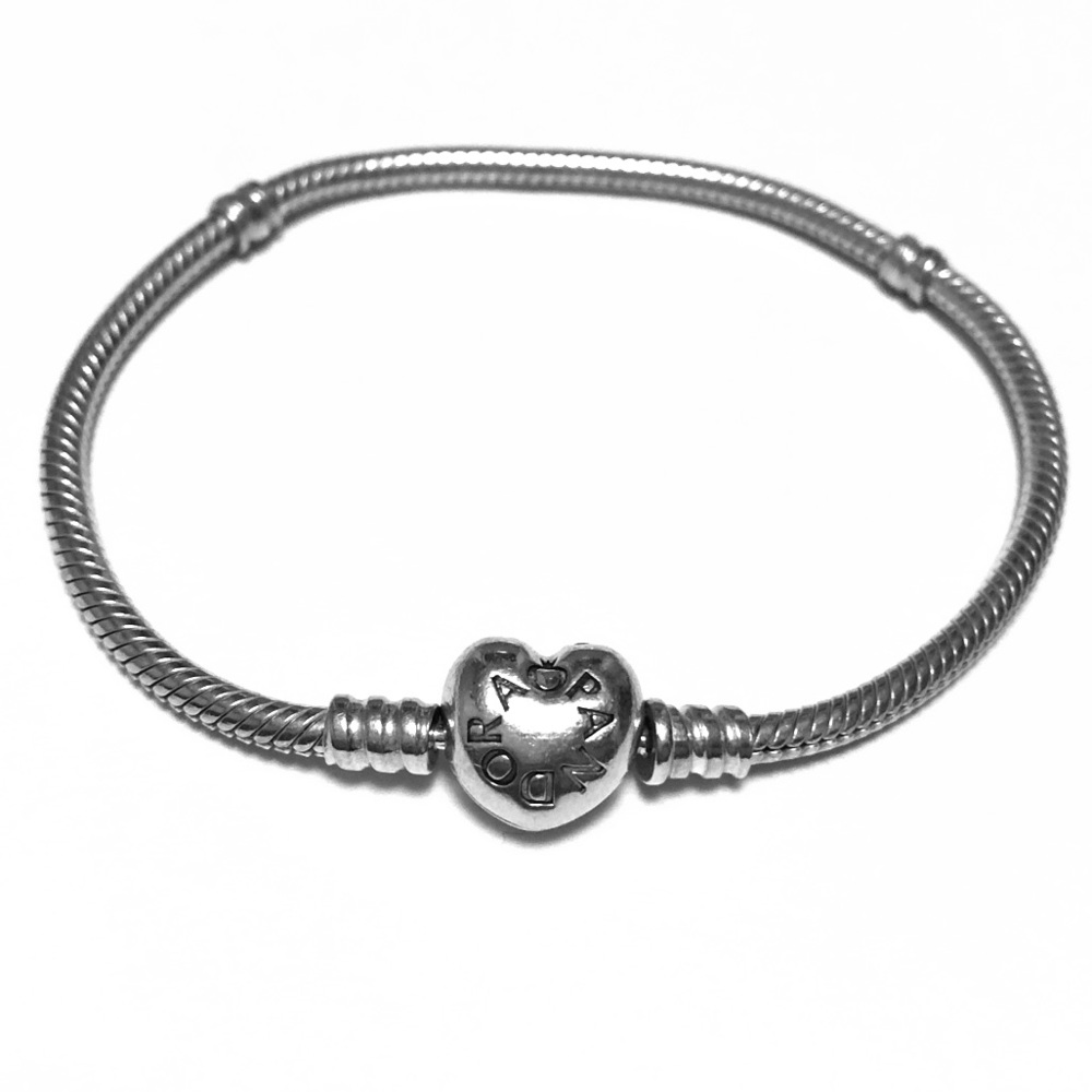 Heart clasp Pandora bracelet